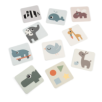 Cartes aux motifs contrastés lot de 10