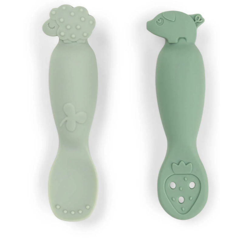 Set de cuillères d'apprentissage - Petite ferme - Vert