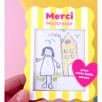 Magnet photo ou dessin à rayures jaunes - Maîtresse/Nounou