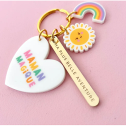 Porte-clé grigri Maman magique - Cadeau Fête des mères