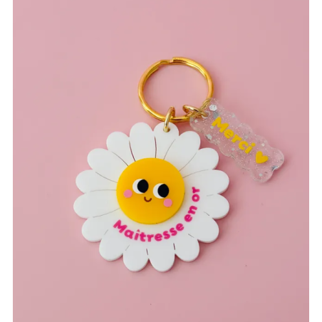 Porte-clé marguerite Nounou