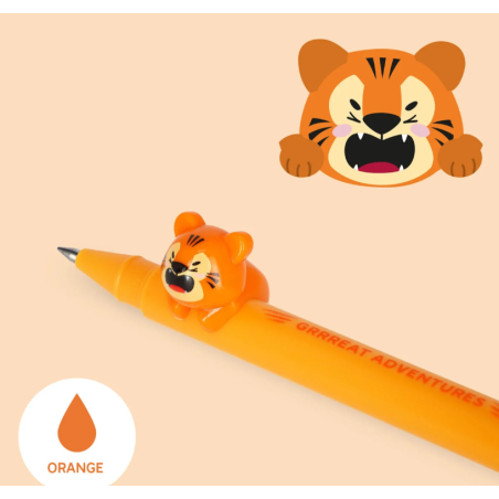 STYLO À ENCRE GEL ANIMAL TIGRE