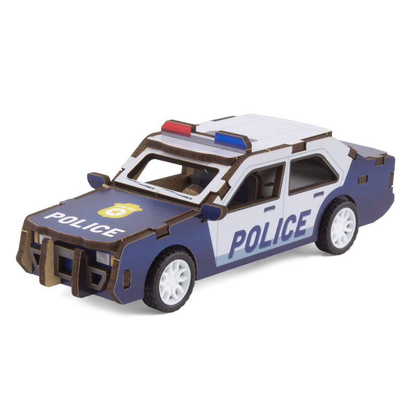 MAQUETTE EN BOIS : VOITURE DE POLICE