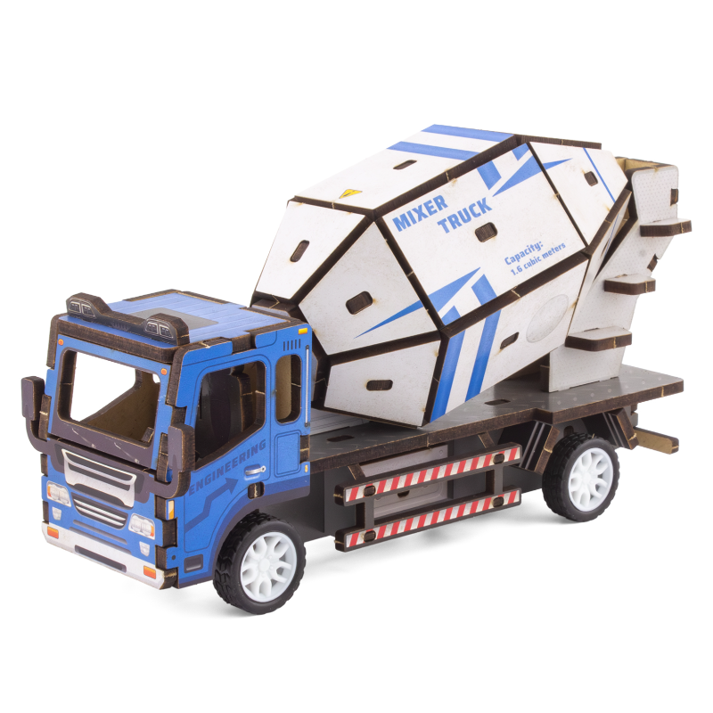 MAQUETTE EN BOIS : CAMION TOUPIE