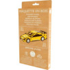 MAQUETTE EN BOIS : BERLINE JAUNE (RÉTRO FRICTION)
