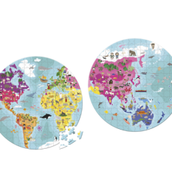 PUZZLE DU MONDE RECTO VERSO - 208 PCS