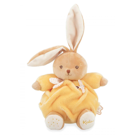 PATAPOUF LAPIN JAUNE 17CM