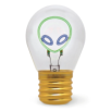 LAMPE DE TABLE EN FORME D'AMPOULE - ALIEN