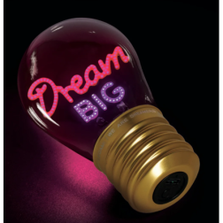 LAMPE DE TABLE EN FORME D'AMPOULE - DREAM BIG