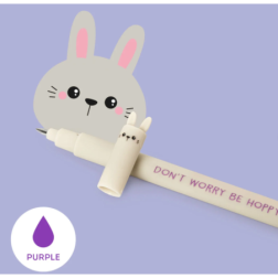Stylo à Encre Gel Effaçable Bunny « Don't Worry Be Hoppy »