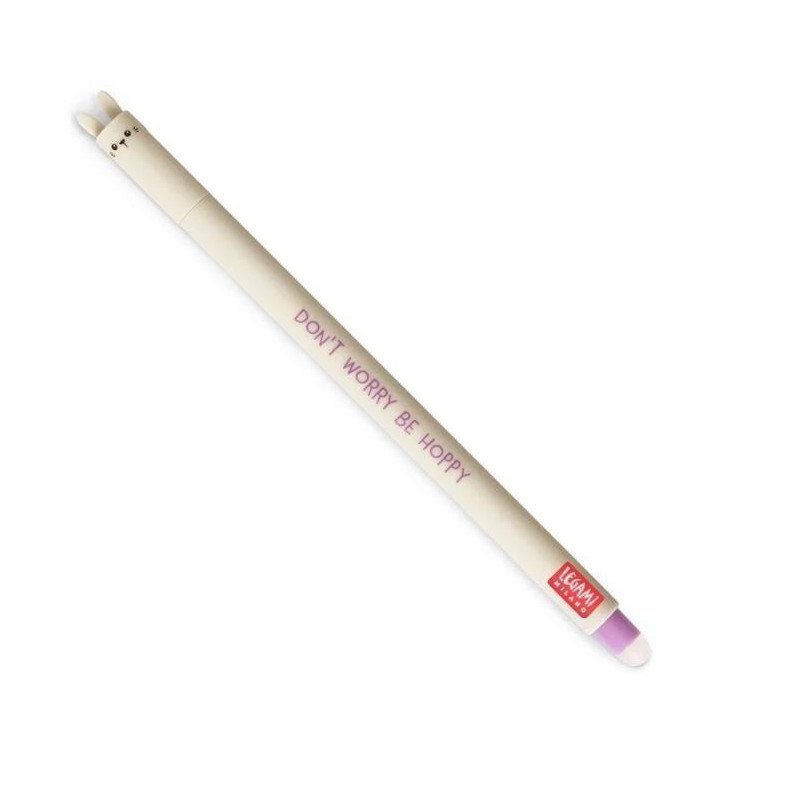 Stylo à Encre Gel Effaçable Bunny « Don't Worry Be Hoppy »