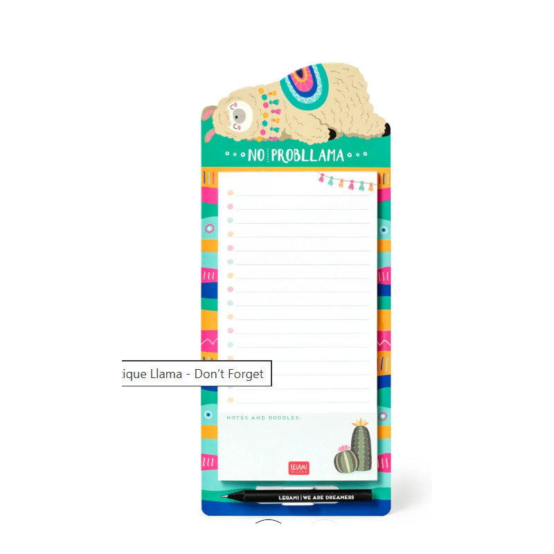 Blocs-Notes Magnétique Llama - Don’t Forget