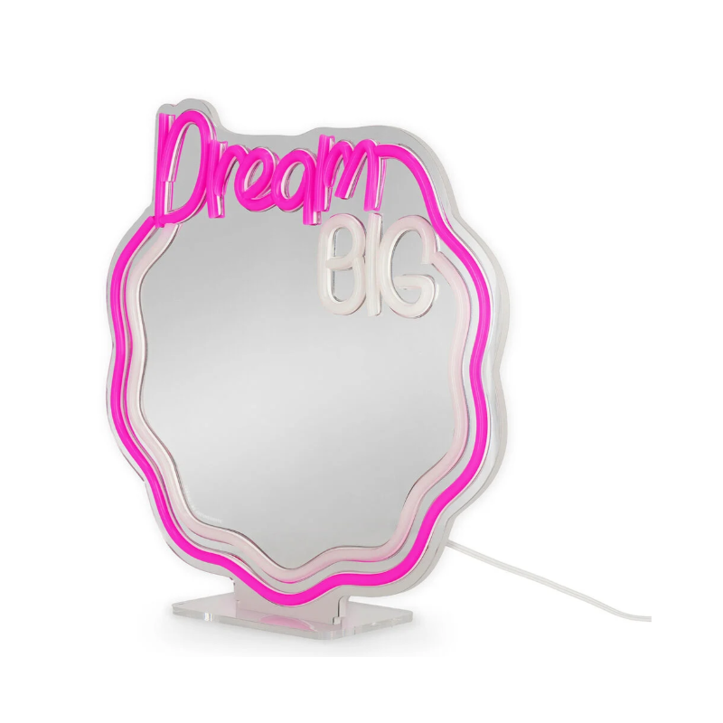 Miroir avec Lampe LED Effet Néon - It's a Sign