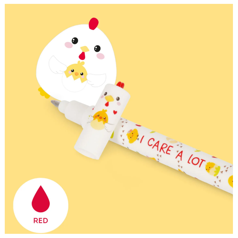 Stylo Effaçable Hen «I Care a Lot» - Erasable Pen