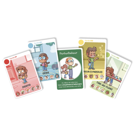 JEU DE 7 FAMILLES - À L'ÉCOLE