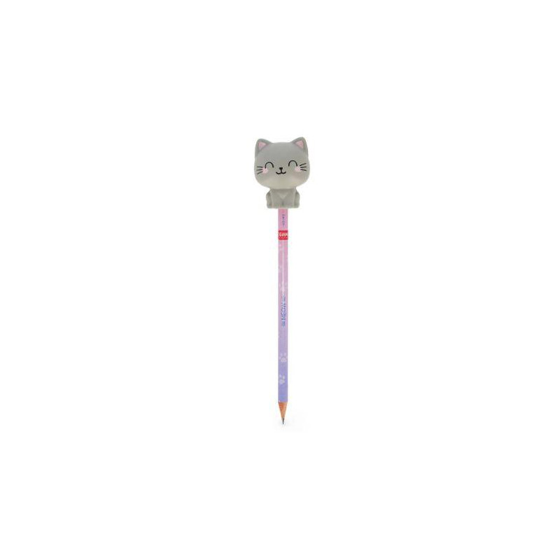 SQUEEZIES - CRAYON AVEC ANTI-STRESS - KITTY