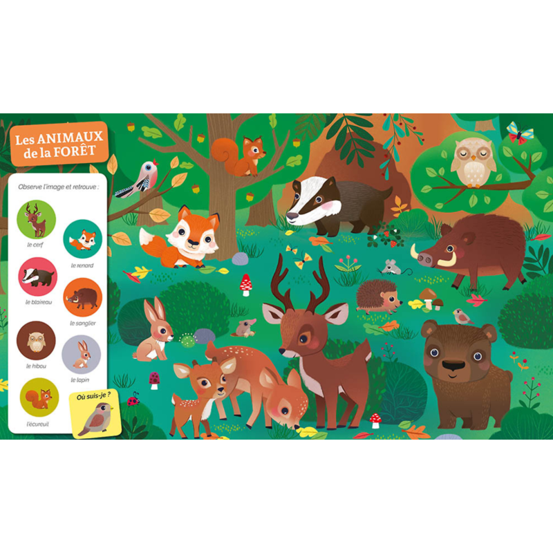 CHERCHE ET TROUVE DES TOUT-PETITS ANIMAUX