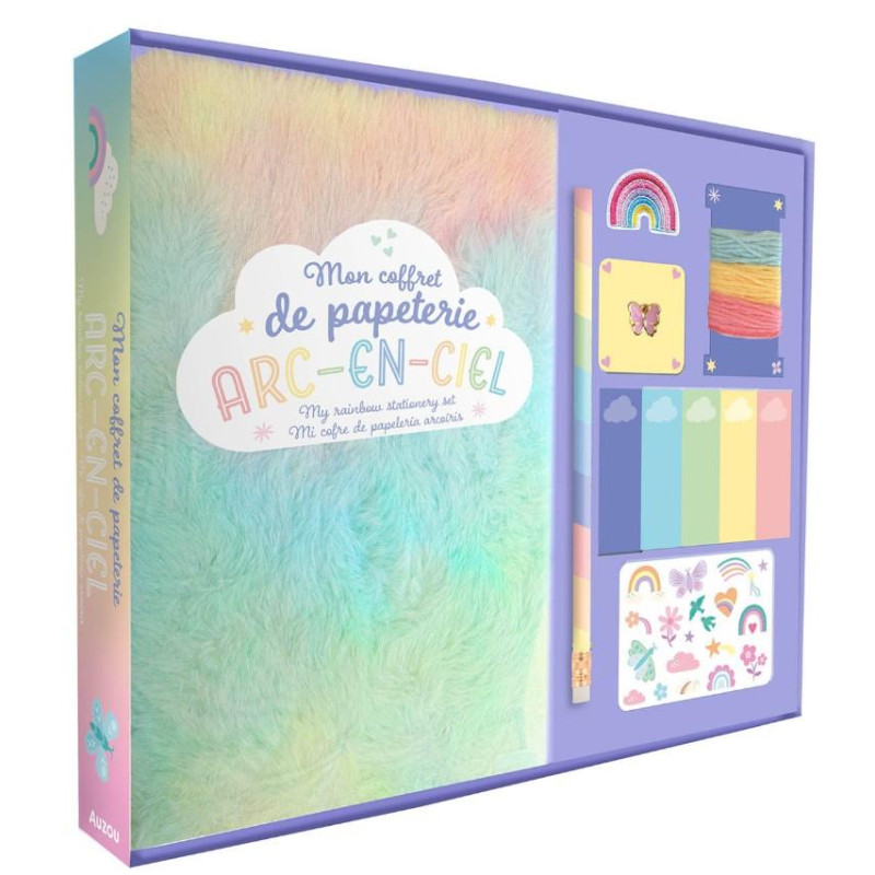COFFRET PAPETERIE ARC-EN-CIEL
