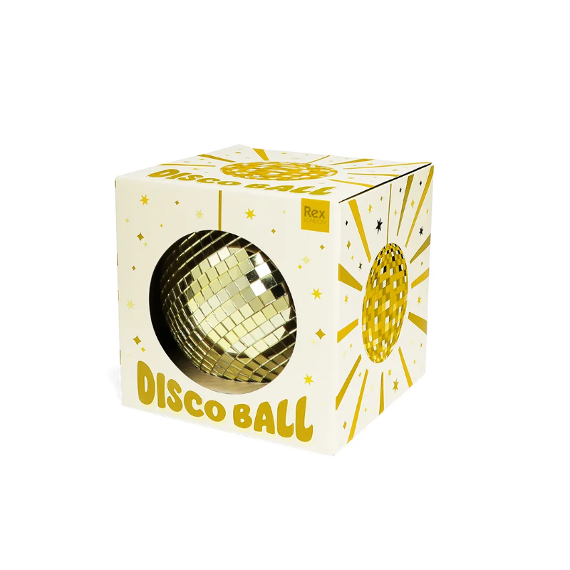 Boule disco suspendue (10 cm) - Or