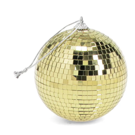Boule disco suspendue (10 cm) - Or