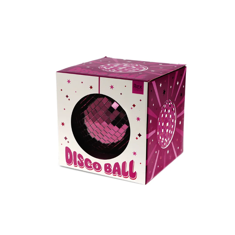 Boule disco suspendue (10 cm) - Prune
