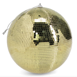 Boule disco suspendue (20 cm) - Or