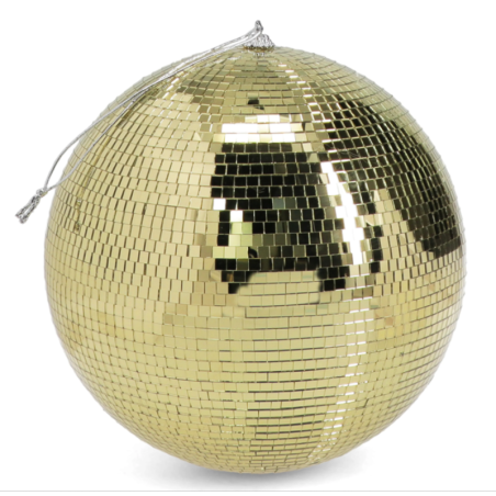Boule disco suspendue (20 cm) - Or
