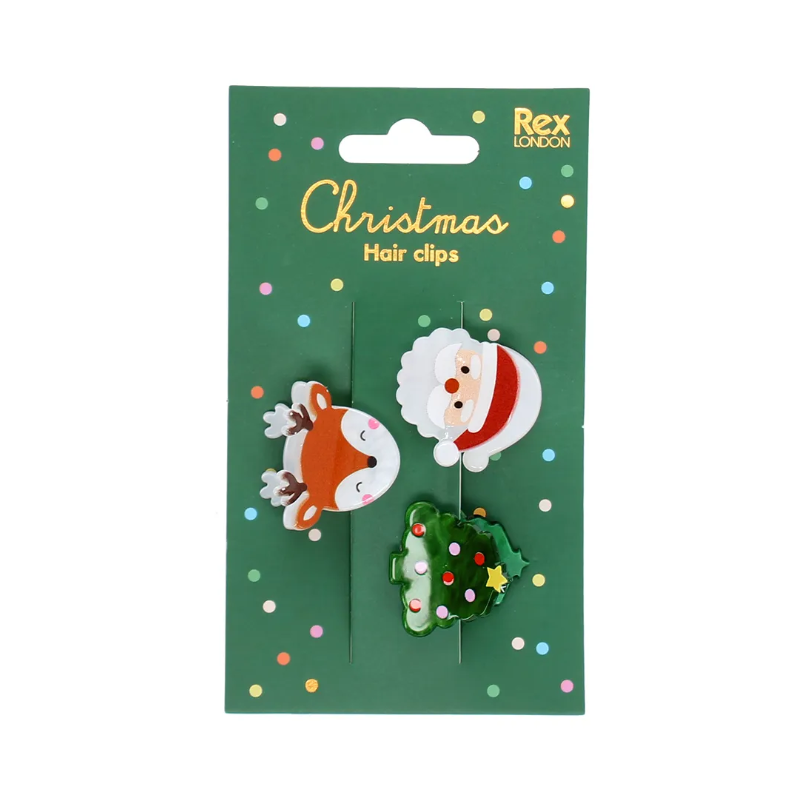 Mini pinces à cheveux (lot de 3) - Noël
