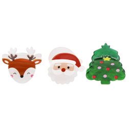 Mini pinces à cheveux (lot de 3) - Noël