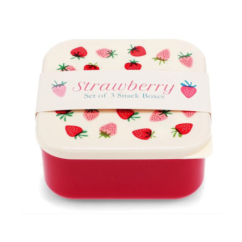 Boîtes à goûter (lot de 3) - Petite Fraise