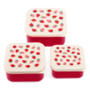 Boîtes à goûter (lot de 3) - Petite Fraise