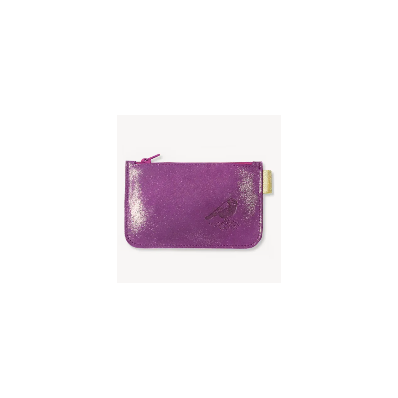 Porte monnaie pailleté Violette