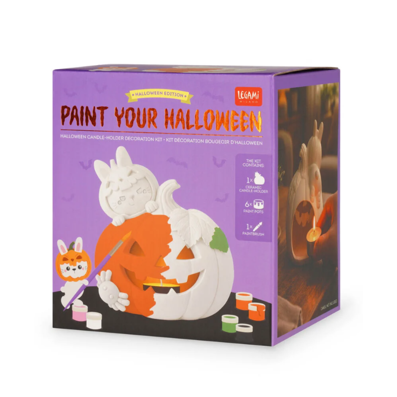 Kit Décoration Bougeoir d'Halloween - Paint Your Halloween