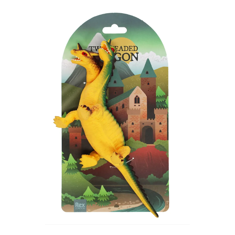 Jouet squishy - Dragon à deux têtes
