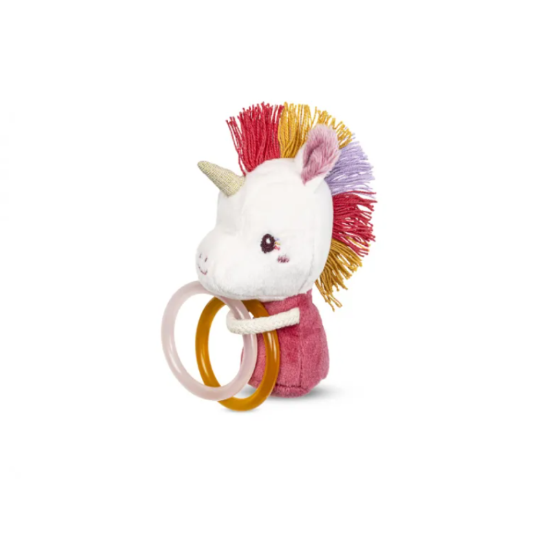 Mini-hochet Lena la licorne