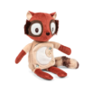 Peluche phosphorescente et livre en tissu Elvis le lémurien