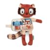 Peluche phosphorescente et livre en tissu Elvis le lémurien