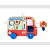 Panneau d'activités en bois Camion de pompiers