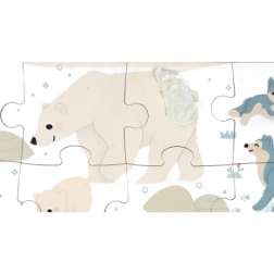 Puzzle Tactile 'Animaux Polaires' 20 pièces