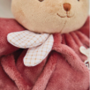 Peluche lapin Patapouf Bordeaux - 17 cm
