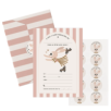 Set d’invitations anniversaire - lapin Suzie