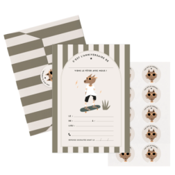 Set d’invitations anniversaire - poney Billy
