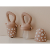 Tétine grignoteuse pour bébé - Coloris Fall in Love taupe rose