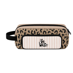 Trousse d'école double - Modèle Lina - coloris sauvage