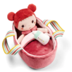 Poupée en tissu Mio et son couffin - 21 cm