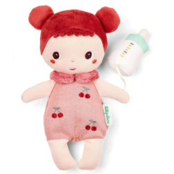 Poupée en tissu Mio et son couffin - 21 cm