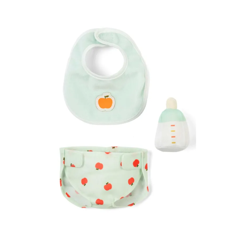 Set 3 accessoires bleus pour poupons 30 ou 36 cm N