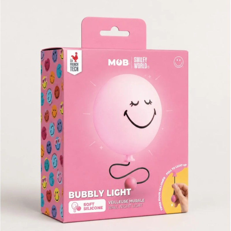 BUBBLY LIGHT PINK SMILEY WORLD®