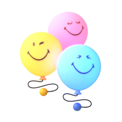 BUBBLY LIGHT PINK SMILEY WORLD®