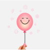 BUBBLY LIGHT PINK SMILEY WORLD®